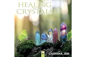 Healing Crystals Wall Calendar 2026 (Art Calendar): Original Flame Tree Publishing-Kalender [Kalender]