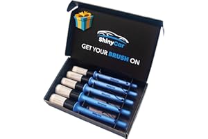 ShinyCar® UK: 5× Ultra-Soft, Scratch-Free Detailing Brushes - Premium, Durable & Extra Gentle; Safe for Paintwork, Alloys, Wheels & Interiors, Ideal For Tight Areas & Deep Cleaning, Gift-Ready Box