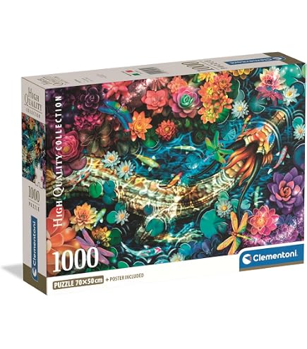 Clementoni Puzzle 1000 Pièces – Sunday At The Beach – Fabriqué En Italie – 70x50 Cm – Matériaux Recyclés – Qualité HQC – Service Pièces Manquantes