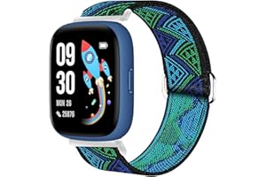 Blueshaweu Pulseras de tela ajustables (22 mm) para reloj inteligente Biggerfive para niños – Supersuave, elástico con alta elasticidad – Compatible con BIGGERFIVE Brave y Brave2 Smartwatch