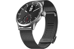 Hiseus Pasek Metalowa Kompatybilna z Withings ScanWatch 42mm, Stal Nierdzewna Regulowana Bransoletka Zastępcza Kompatybilna z Withings Steel HR 40mm/Steel HR Sport Bracelet