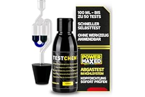 ‎STEEL SEAL STEEL SEAL TESTCHEM Zylinderkopfdichtung Tester CO2 Kühlwasser 100 ml – Kühlsystem Abgastest Auto – Testkit zur Kopfdichtungsprüfung vor Gebrauch Universal für PKW, LKW & wassergekühlte Motoren
