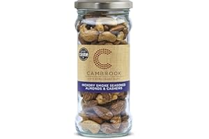 C CAMBROOK EXTRAORDINARY NUTS Cambrook - Hickory Smoke Seasoned Almonds & Cashews, 180g Jar