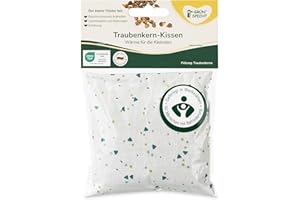 ‎GRÜNSPECHT NATURPRODUKTE GRÜNSPECHT Traubenkern-Kissen 12x12cm, Wärmekissen für Babys & Kleinkinder, bei Blähungen & Bauchschmerzen