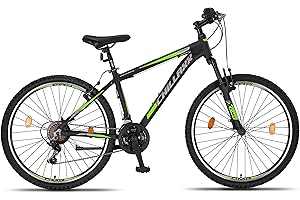 ‎CHILLAXX Chillaxx Bike Legend Aluminium 24, 26, 27,5 und 29 Zoll Shimano Mountainbike MTB Fahrrad für Jungen Mädchen Herren und Damen 21 Gang Schaltung Herrenrad Damenrad