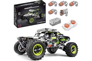 SDXFUWA 18002 Voiture d'escalade, Jouet de Bloc de Construction, Télécommande RC et APP Dual Control Série 4x4 Véhicule Tout-Terrain Extrême, Voiture de Technologie Verte (1890 pièces)