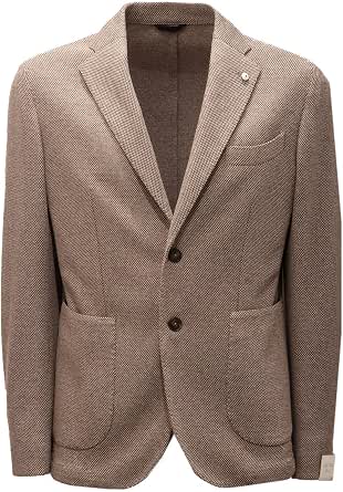 L.B.M. 1911 2502AD Giacca Uomo Brown/Beige Cotton Dandy Jacket Man [52] :  Amazon.it: Abbigliamento