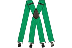 Olata Tirantes Extra Anchos para Hombre – 5 cm de Ancho, Resistentes y Ajustables con Clips Sólidos, Ideales para el Trabajo y Vestimenta Elegante