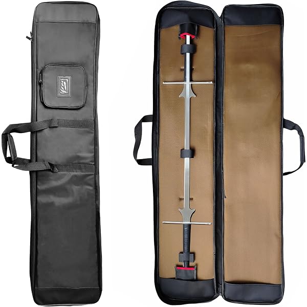 Toddmomy Seiden-Schwerttasche – Für Katana, Wakizashi, Tanto, Mit Goldener Quaste, Cosplay & Aufbewahrung