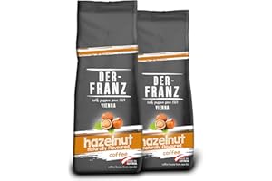 ‎DER-FRANZ DER-FRANZ Kaffee, aromatisiert mit Haselnuss, gemahlen, 2 x 500 g
