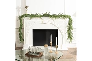 Avoeco Christmas Garlands - Norfolk Pine Garland for Mantel and Staircase, Real Touch Artificial Faux Greenery Holiday Decor (1Pcs, 6 feet)