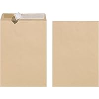 Herlitz Versandtasche C4 90 g Haftklebend, Recyclingpapier, blauer Engel, 10-er Packung, eingeschweißt, braun