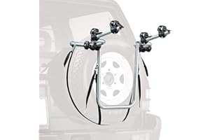 PERUZZO Avenir AVR804 Heckträger für 2 Fahrräder, zur Befestigung am Ersatzrad, silberfarben