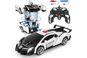 Mineup Transform Macchina Telecomandata Giocattoli, Macchina Telecomandata per Bambini, RC Robot Cars con Batterie, 2,4G RC Cars, Auto Telecomando per Bambini Ragazzi 4 5 6 7 8 9 10 Anni