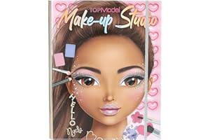 Depesche 13164 TOPModel - Makeup Kreativ -Mappe, mit Model Motiven zum Selbstgestalten, inkl. Make Up Palette und Pinseln