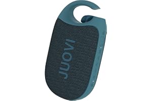 JUOVI Clip Wireless Portable Bluetooth Speaker, Shower Speaker IP68 Waterproof & Dustproof HD Sound Integrated Carabiner, Small Mini 24H Playtime for Home Outdoor and Travel