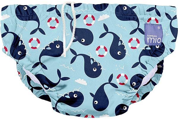 Bambino Mio, pañal bañador, oleaje de ballenas, extra grande (2+ años)