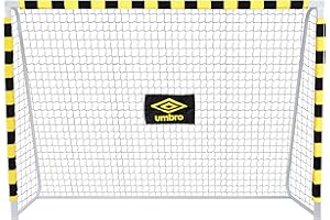 Umbro Cage de Foot - But de Foot Enfant - Kit Entrainement Football pour Enfants et Adultes - Cage Foot Exterieur et Interieur - Montage Rapide - Noir/Jaune