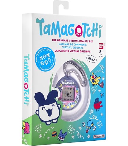 Bandai Tamagotchi 42992 Pink Treasure Jewel Virtual Pet, Multi