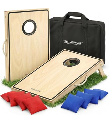 Jeu De Kubb Viking En Bois Massif - Jardin, Plage Ou Camping, Avec Sac De Transport