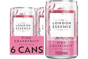 The London Essence Co., Pink Grapefruit Soda, 150 ml (Pack of 6)