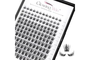 Glowing Win Einzelne Wimpern Extension 144 PCS DIY Cluster Lashes Extension 8-16mm Individual Falsche Wimpern Natürliche Wimpernverlängerung Wispy Einzelwimpern