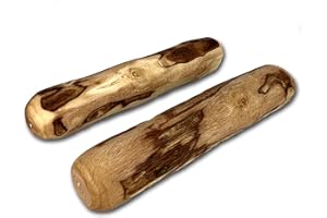 EL FUTBOLIN Mordedor Natural de Madera de Olivo para Perros | TALLA S | 2UDS | (15CM) | Bañado en Aceite de Oliva | Palo de Olivo para Perros | Palo Antiestres Perro | Calidad Ambiental Certificada