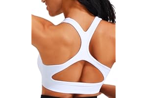 JOYSPELS Seamless Women's Sports Bra - Wide Strap 4-Way Stretch Wirefree Yoga Top with Removable Pads for Gym, Workouts, Running