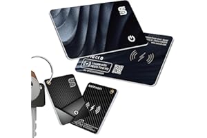 SEINXON Wallet Tracker Wireless Charging IP68 Thin Item Finder Keys Luggage Located Bluetooth Works with Apple Find My APP & Network (iOS Only)
