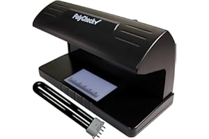 PolyCheck 2-in-1 UV Counterfeit Money Detector with Spare DuraBulb Bulb
