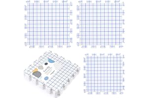 KnitIQ Blocking Mats for Knitting Extension Kit - 3 Extra Thick Blocking Board for Crochet to Increase Layout for Larger Knitting, Crochet, Needlepoint and Lace Projects - Blocking Board for Crochet