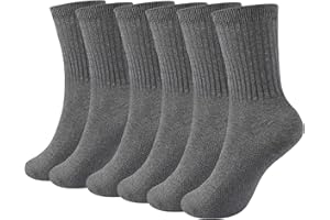 JOCMIC Kids Socks for Boys Girls Half Cushion Toddler School Sports Crew Breathable 3-13 Years