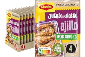 Maggi - Jugoso al Horno Pollo al Ajillo - Pack de 16 x 36 g