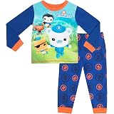 Octonauts Pigiama Lungo Bambino 3-4 Anni – Blu Con Personaggi – 80% Cotone, 20% Poliestere – Morbido E Colorato
