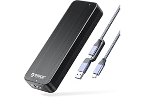 ORICO M.2 NVMe SSD obudowa USB-C adapter 10 Gbps USB3.2 Gen2 do PCIe NVMe M-Key/M+B Key SSD (2230/2242/2260/2280, zewnętrzna obudowa dysku twardego M2 SSD kamizelka z chłodzeniem, UASP, Trim, SSD do 4