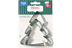 PME Natalizi Set di 3 Tagliabiscotti - Alberi di Natale