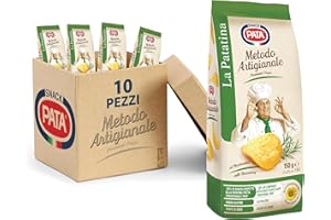 PATA | Patatine al Rosmarino Metodo Artigianale, Senza Glutine, Con Olio di Semi di Girasole Alto Oleico, Fonte di Iodio, 10x150g