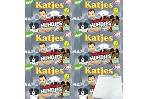 Katjes Hundjes Martin Rütter vegane Lakritz 6er Pack (6x175g Packung) + usy Block