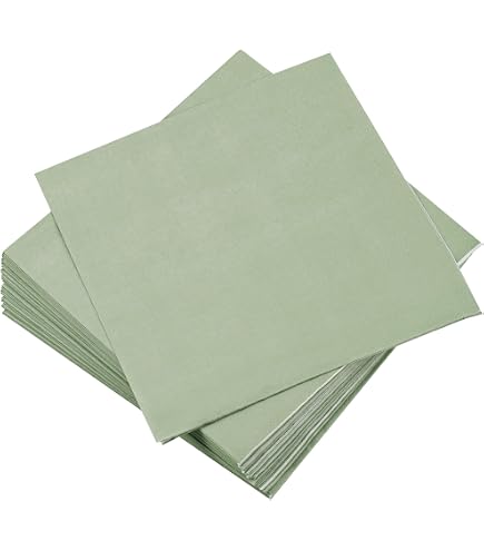 Tovaglioli Verde Salvia 120 Tovaglioli Di Carta, Tovaglioli Usa E Getta