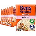Ben's Original Jasmine Microwave Rice, Bulk Multipack 6 x 220g pouches