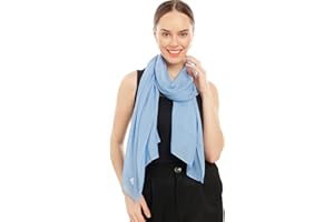 SHAWL FACTORY Chiffon Scarf For Women UK - Ladies Scarfs Lightweight Shawls & Wraps - Ladies Scarves for Wedding, Bridal, Party & Everyday