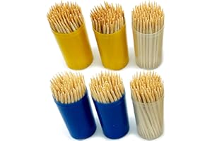 Keep it Handy 600 Pack Toothpicks - Party Bamboo Wooden Cocktail Sticks - Tooth Picks for Home, Parties, Office, etc