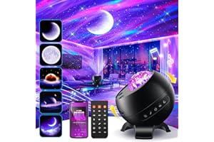PIKOY Ceiling Projector Lights for Bedroom, 180 Light Modes Starry Night Light Projector,White Noise+Bluetooth Kids Night Light Bedroom,Remote Timer Sensory Lights for Room Decor Party Christmas Gifts