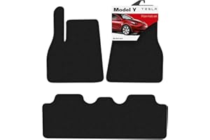NORDSTRAND Fußmatten für Tesla Model Y - rutschfeste Allwetter-Innenmatten für Tesla Model Y 2021 2022 2023 2024-750 GSM Flor Teppich - 3D-Passform Auto Zubehör Set