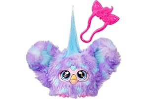 Furby Furblets Groo-Vee Mini Electronic Plush Toy, Purple and Blue