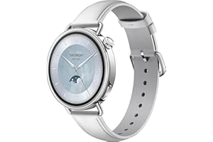 XIAOMI Watch S4 41mm: smartwatch compatto ultra-leggero da 32g, previsione ciclo, controllo della salute con un tap, 150+ modalità sportive, funzioni sicurezza, HyperOS 3, cinturino in pelle bianco