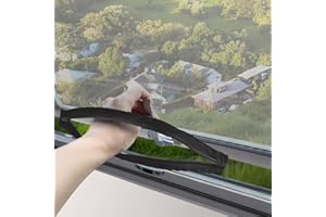 REDTRON Moskitiera okienna z zamkiem błyskawicznym(1 sztuki,czarny), 130cm x 150cm Samoprzylepna Siatka okienna, Regulowana moskitiera okienna chroniąca przed owadami/muchami/na zewnątrz