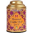 SAN-CHA Tea Boutique, Marrakech Double Mint Green Tea, Two Mint Blend, Brew 300 Cups, Spearmint Tea + Peppermint Tea, Herbal Tea For Pcos & Pcod, Loose Leaves, 200 Gram