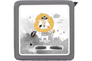 ‎YABADUU yabaduu Schutzfolie Schutzcover für Toniebox passgenau selbstklebend kindgerecht Folie Zubehör für Kinder Spielzeug Y031 (Nr. 5 Löwe, Ohne Wunschname)
