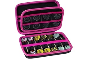 Peyyargo Dur Étui de Protection Compatible avec 12 Fléchettes Pointe Acier